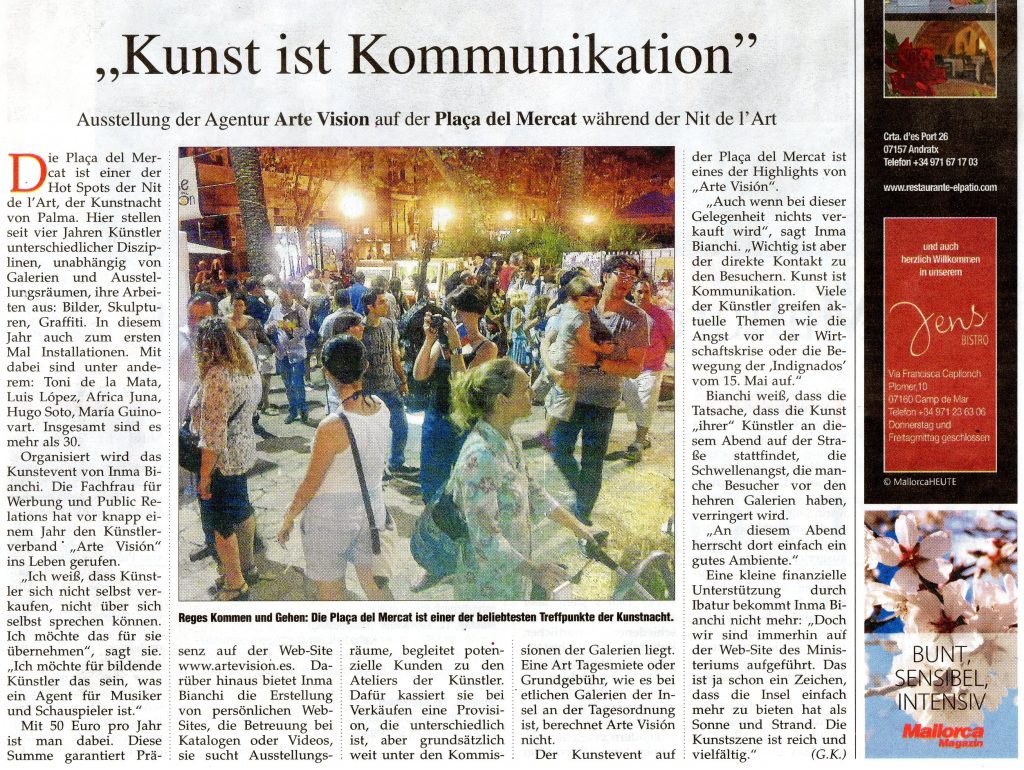 Articulo del Malorca Magazin