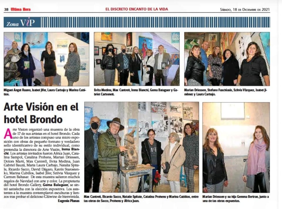 Arte Visión en el hotel Brondo